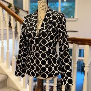 Jacket, 7th Avenue Suiting Collection NY&Co, Size 2, Black & White